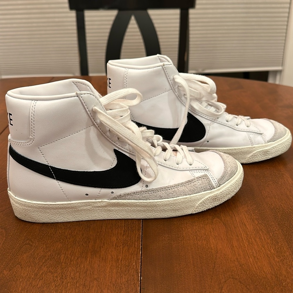 Nike Blazers worn once